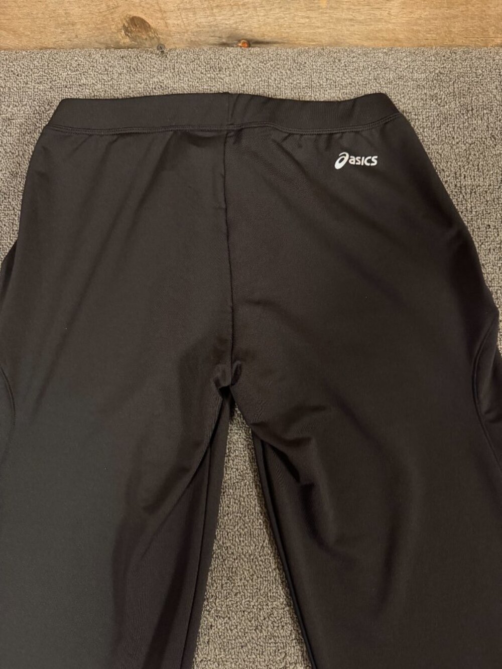 ASICS Black Athletic Pants Women's Medium Zip Pockets Running Performance - Picture 6 of 12